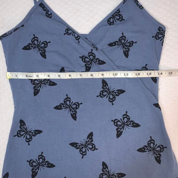 Wild Fable Butterfly Print Blue Dress Size XL - Picture 2 of 4